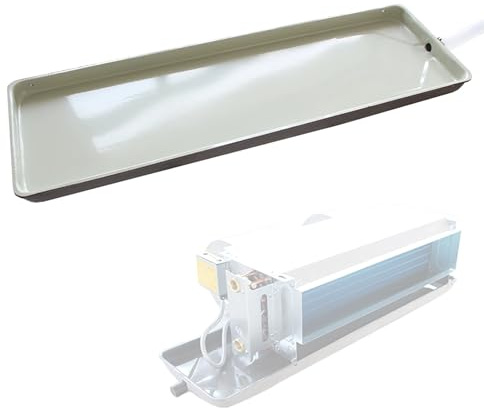 Metall Auffangwanne mit Ablauf, Abtropfschale für Klimaanlage mit Ablaufschlauch für Zentralklimaanlagen, Fensterklimaanlagen oder Mini-Split-Klimaanlagen(730 * 250 * 30mm)