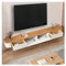 Meuble TV Flottant,Étagères TV Murales avec Porte & Tiroir,Console Multimédia TV,Grand Banc TV De Rangement sous La Télévision pour Salon,Maison,Table Basse,Plusieurs Tailles(Blanc,3m)