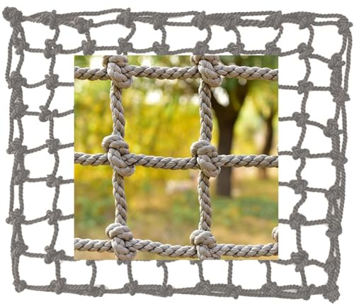 ATAVSADN Kletternetz für Kinder | Kletternetz für Rahmen | Kletternetz für Spielturm, Kletterturm & Spielhaus | Spielturm Zubehör | Kletternetz für den Kinderspielplatz10mm-12cm, 1x5m(3.3x16.4ft)