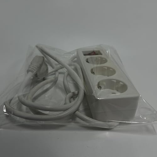 1.8m Kabel Steckdosenleiste für Küche Büro - Weiß