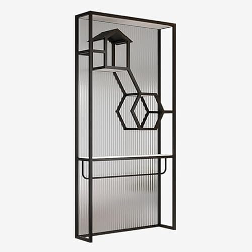 Lichtdurchlässiger Raumteiler aus Glas, Sichtschutz für Badezimmer, Eingang, Hotel, Restaurant, elegante Trennwand für stilvolle Raumtrennung