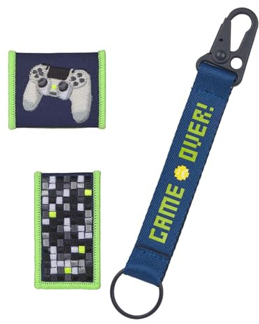 LÄSSIG Schulranzen-Zubehör Bold Glow in the Dark School Patches Set 3-teilig Gaming mehrfarbig
