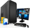 SYSTEMTREFF Office Komplett PC Set Intel Core i5-13400 10x4.6GHz | UHD 730 4K HDMI DX12 | 512GB M.2 NVMe | 16GB DDR4 RAM | WLAN Silent Desktop Paket Computer Rechner für Büro Business Multimedia