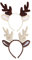 Amosfun 2 StüCk Rentier Haarreif Set - Weihnachts Haarreife Mit Geweih FüR Kinder Und Erwachsene, Perfekte Haarschmuck FüR Karneval Und Weihnachtsfeiern