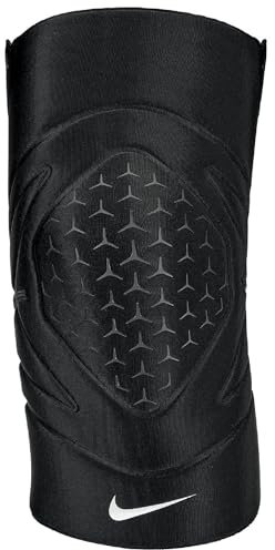 Nike Pro Closed Patella Knee Sleeve 3 Black White Tobilleras, Rodilleras, férulas y cabestrillos, Adultos Unisex, Multicolor, S