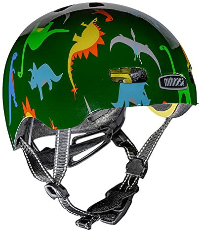 Nutcase Kinder Fahrradhelm Baby Nutty MIPS, XXS, Dino Mite, BNUTGL-100
