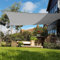 Green Bay 2x2m Sun Shade Sail Garden Patio Party Sunscreen Awning Canopy 98% UV Block Grey with Free Rope