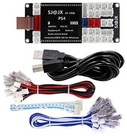 SJ@JX Codificador de mando de juego de arcade para PS4, PS3, Nintendo Switch, Android, Raspberry Pi Retro Pie PC