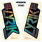 Sram Unisex – Erwachsene RockShox Gabel Decalkit, Gloss Rainbow-Folie Schwarz, 27/29