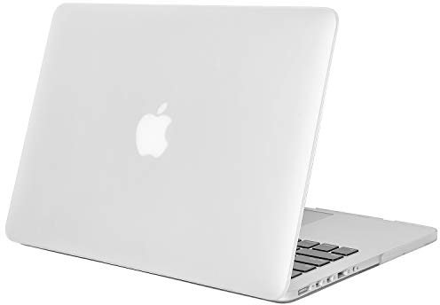 WHWOLF Passend für MacBook Pro 13,3 Zoll Hülle Modell A1502 / A1425 mit Retina-Display (Version 2015–2012), einfache, matte rutschfeste Laptop-Abdeckung, stoßfeste Schutzhülle, transparent