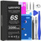 7500mAh Battery for iPhone 6S,Upgraded Wavypo High Capacity New Version 0 Cycle Battery Replacement for iPhone 6S A1633 A1688 A1700 with Full Replacement Tool Kit