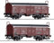 01033 Güterwagen-Set der DR mit 2 Schiebedachwagen Tms 5756, DR, Ep. IV