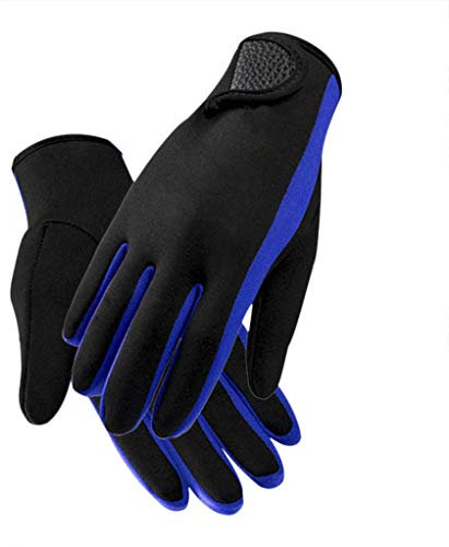 AfinderDE 1,5mm Neoprenen Tauchhandschuhe Wasserdicht Anti-Rutsch Elastische Tauchen Gloves Neoprenhandschuhe Thermohandschuhe Schwimmen Handschuhe für Tauchen Surfen Schnorcheln Kajakfahren