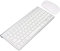 Bewinner Kabellose Tastatur Maus Kombination, Ultradünnes Computer Tastatur und Maus Set, Kompakte Tastatur für Laptop, 10 m Verbindung, Tragbare Tastatur für Computer, PC(Silber)