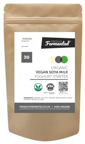 Freshly Fermented - Organic Certified Freeze Dried Vegan Yoghurt Culture, SOYA