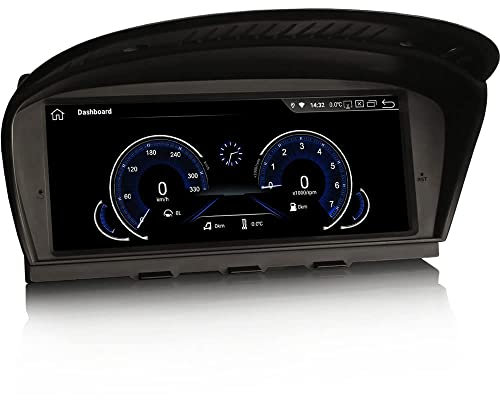 Erisin 8.8 Android 10 Autoradio GPS Navi per BMW Serie 3 E90 E91 E92 E93 Serie 5 E60 E61 Serie 6 E63 E64 Supporto Bluetooth iDrive CarPlay Android Auto WiFi DAB+ IPS 8-core 2GB+32GB (CIC Sistema)