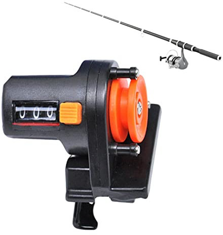 Abonda Angelschnur Echolot Zähler - Tragbares Display-Längenmessgerät Tackle Tool,Genaues Lesen Digital Fishing Goods Tools Echolot