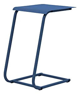 Table basse de jardin Violette II en acier 35 x 52 x 48 cm - bleu