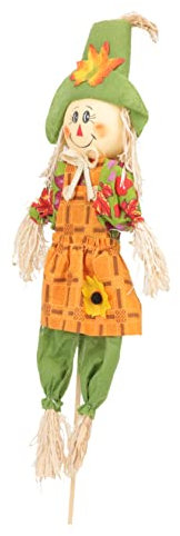 Yardenfun Vogelscheuche Entzückende Verzierung Weihnachtsschmuck Herbstfigur Hausschmuck Ornamente-Quiz Herbstdeko Für Zu Hause Herbstliche Gartendekoration Wohnkultur Halloween Puppe Stoff