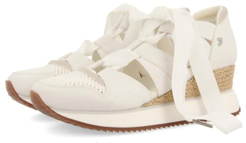 Sneakers Ouvertes Beige DE Type Espadrille avec des Brides pour Femme Muir