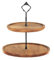 E-ROOM TREND Soporte de Madera para Magdalenas de 2 Niveles Grande Soporte para Cupcakes de Boda con Asa de Metal para Cumpleaños Bodas Aniversarios Bautizos y Postres de Frutas (MDP02L)