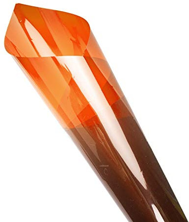 BOOLLUMA Stück 50x40cm Farbfolien Gel Farbfilter Filter Transparente Farbige Farbfilm Folie für Foto Studio Strobe Blitz LED Licht DJ-Licht Scheinwerfer Orange