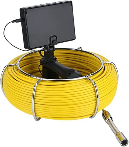 ELzEy Cámaras de inspección Endoscopio Industrial de Mano 20M 4.3 Pulgadas 17 mm HD Tubo de Drenaje Cámara de Video de inspección de alcantarillado