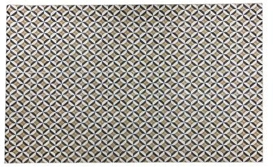 Tadi & Imperio1979 Alfombra Vinilo Hidráulica, de Rombos Color Gris Claro,Gris Oscuro, Amarillo y Blanco Roto, para Pasillo, salón, Cocina, dormitorios o moqueta de Vinilo hidráulica.