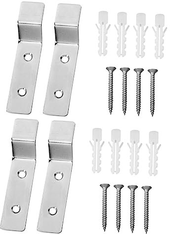 Amosfun Fixation Urinoir Support 4 Ensembles De Muraux Pour Toilettes Suite En Acier Inoxydable Contre Le Mur