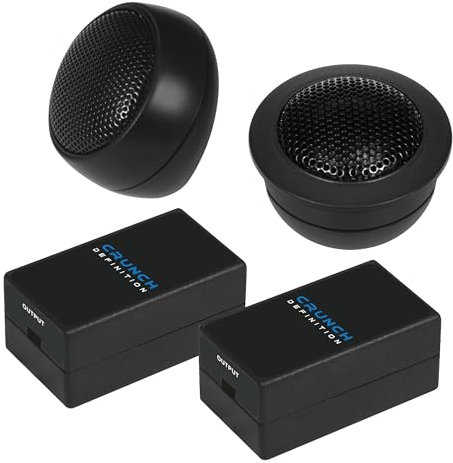 Crunch Definition DST - 25 mm Gewebe-Neodym-Hochtöner incl. 12dB Frequenzweiche | 1 Paar CAR-Audio-Unlimited