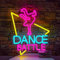 SIGNSHIP Dance Battle Neonschild dimmbare Tanz-Neonschilder für die Wand LED-Buchstaben-Neonlichter Schild für Tanzparty, Zuhause, Bar, Hochzeit, Männerhöhle, Bier, Bistro, Club, Party-Dekoration