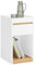 SoBuy Nachttisch Boxspringbett Sofatisch Nachtkommode Beistelltisch schmal Telefontisch Nachtschrank Weiß BHT ca. 30x55x35cm FBT137-W
