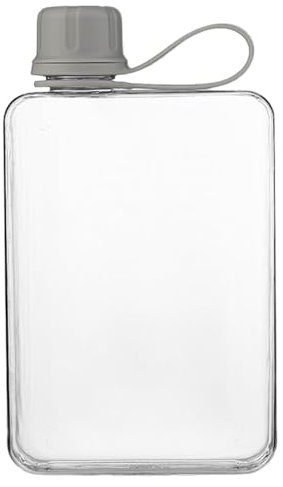 Mihauuke Bouteille d'eau transparente, bouteille d'eau de poche, 500 ml, bouteille d'eau plate pour le sport, bouteille d'eau froide, bouteille d'eau de sport, bouteille d'eau d'été pour la randonnée