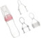 WATIIFUFU 3 Pièces Biberon Flacon Souple Avec Cuillère Bol D'alimentation Nouveau-né Bouteille De Lait Pour Tout-petits Mangeoire Pour Bébé Bouteille De Cuillère De Riz Alimentaire Rose