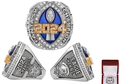 Fantasy Football Championship Ring League Champion Trophy Ringe Premium Award for Gewinner 2024 Neu(14)