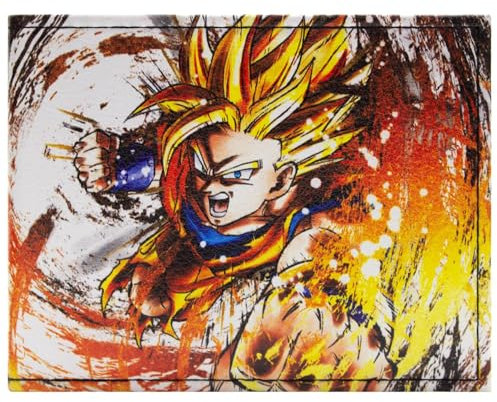 DB-Z Super Guerrier Combattant Amélioré SS État Portefeuille Bi-Fold ID & Porte-Cartes, Blanc