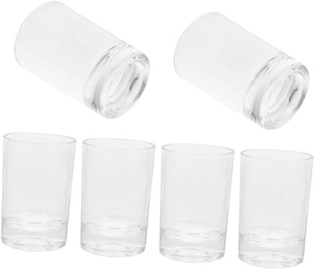 COLLBATH Juego De 6 Vasos De Vidrio para Agua Vasos para Bebidas para Jugos Refrescos Café Té Bar Restaurantes Fiestas En Casa