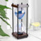 Weskjer Sand Timers, hourglass 3.7x3.7x9.6 Inch Hour Glass Sand Timers for Creative Gifts Living Room Office Decoration (Blue Sand)