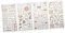 DIYEAH 1 Satz Kristall-epoxy-aufkleber Klebrig Transparent Selbstgemachter Aufkleber Epoxid-aufkleber Zum Selbermachen Harz Liefert Epoxidzubehör Plastik Golden 12 Stück