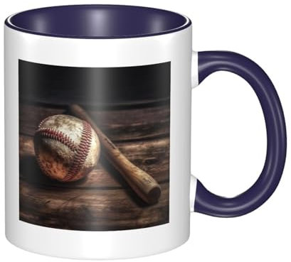 LKWSCGHM Grande tasse à café en bois avec poignée en porcelaine pour boissons chaudes/froides, tasse à thé en céramique pour homme et femme, tasse à café amusante pour pendaison de crémaillère, cadeau