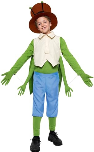 Maskworld Flip Grashüpfer Kostüm für Kinder - Biene Maja Tierkostüm für Kinder - Kindergröße: 146-152 - Verkleidung zu Karneval, Halloween & Motto-Party