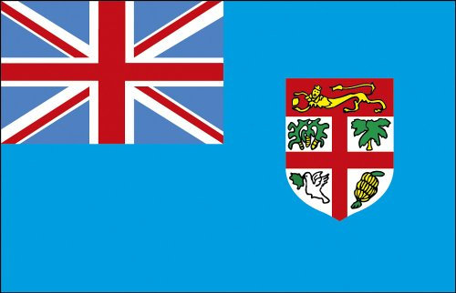 Pays Drapeau de voiture – Fidji – Taille : 40 x 30 cm – 78049 – Drapeau avec klemmstab, voiture Pays Drapeau