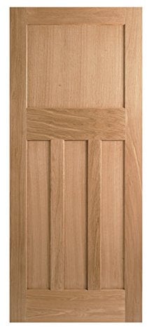 LPD Internal Oak 4 Panel Flat Panel Fire Door