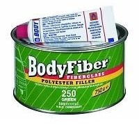 HB Body BodyFiber Fibre Glass 2K Polyester Filler 1.5kg Tin With Hardener For Bridging Or Filling Cavities Easy To Sand With P80-120