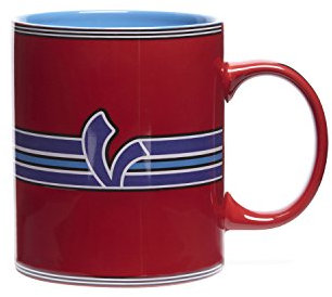 Original Vespa Tasse V-Stripes in rot