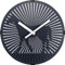 NeXtime Designer Wanduhr Walking Horse, mit optischer Illusion - Pferd läuft, 3218 Schwarz 30 x 7 x 30