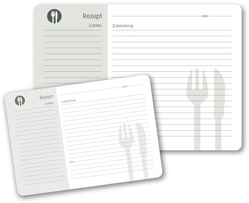 50 Rezeptkarten DIN A5 oder DIN A6