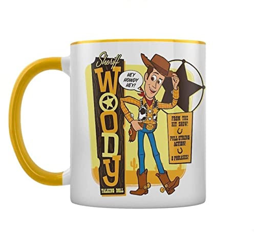 Mug en céramique 11oz / 315ml - Toy Story 4 (Sheriff Woody) Jaune