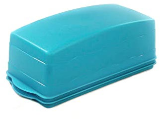 Tupperware Junge Welle Kastenkuchenbehälter dunkeltürkis Kuchenform 34461