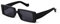 ADEWU Schmale Sonnenbrille Damen Herren Rechteckig 90er Retro Brille UV Schutz Sunglasses Vintage Mode